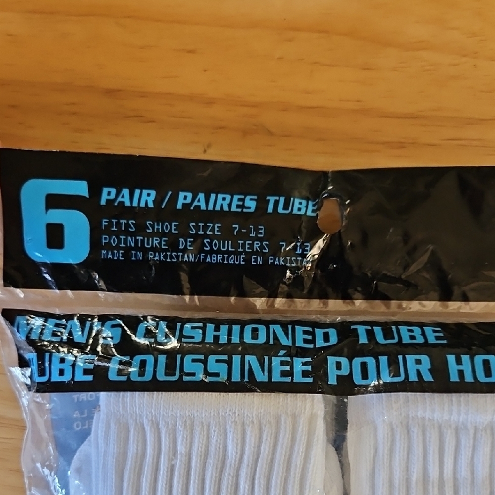 CONVERSE Men's White Performance Socks - 6 Pack - Picture 2 of 4